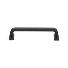 Top Knobs [TK3163BLK] Die Cast Zinc Cabinet Pull Handle - Harrison Series - Oversized - Flat Black Finish - 5 1/16&quot; C/C - 5 5/8&quot; L