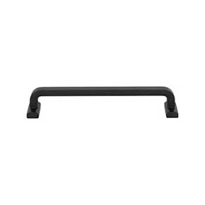 Top Knobs [TK3164BLK] Die Cast Zinc Cabinet Pull Handle - Harrison Series - Oversized - Flat Black Finish - 6 5/16" C/C - 6 7/8" L