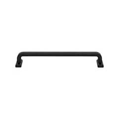 Top Knobs [TK3165BLK] Die Cast Zinc Cabinet Pull Handle - Harrison Series - Oversized - Flat Black Finish - 7 9/16&quot; C/C - 8 1/8&quot; L