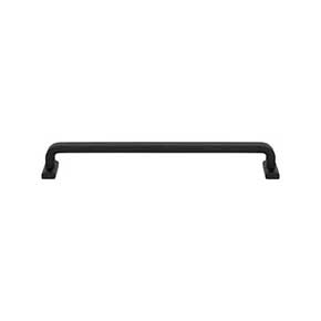 Top Knobs [TK3166BLK] Die Cast Zinc Cabinet Pull Handle - Harrison Series - Oversized - Flat Black Finish - 8 13/16" C/C - 9 3/8" L