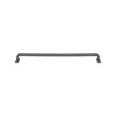 Top Knobs [TK3167AG] Die Cast Zinc Cabinet Pull Handle - Harrison Series - Oversized - Ash Gray Finish - 12" C/C - 12 9/16" L
