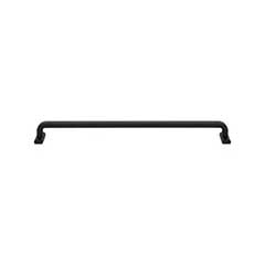 Top Knobs [TK3167BLK] Die Cast Zinc Cabinet Pull Handle - Harrison Series - Oversized - Flat Black Finish - 12&quot; C/C - 12 9/16&quot; L