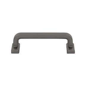 Top Knobs [TK3162AG] Die Cast Zinc Cabinet Pull Handle - Harrison Series - Standard Size - Ash Gray Finish - 3 3/4" C/C - 4 5/16" L