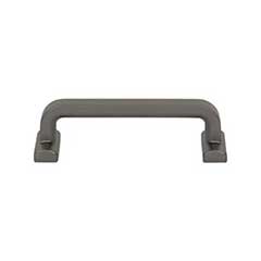 Top Knobs [TK3162AG] Die Cast Zinc Cabinet Pull Handle - Harrison Series - Standard Size - Ash Gray Finish - 3 3/4&quot; C/C - 4 5/16&quot; L