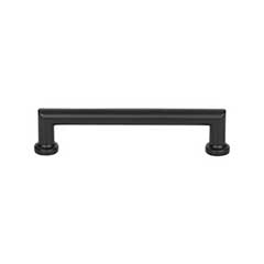 Top Knobs [TK3152BLK] Die Cast Zinc Cabinet Pull Handle - Morris Series - Oversized - Flat Black Finish - 5 1/6&quot; C/C - 5 13/16&quot; L