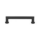 Top Knobs [TK3152BLK] Die Cast Zinc Cabinet Pull Handle - Morris Series - Oversized - Flat Black Finish - 5 1/6&quot; C/C - 5 13/16&quot; L