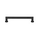 Top Knobs [TK3153BLK] Die Cast Zinc Cabinet Pull Handle - Morris Series - Oversized - Flat Black Finish - 6 5/16" C/C - 7 1/16" L