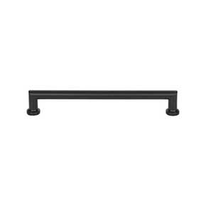 Top Knobs [TK3154BLK] Die Cast Zinc Cabinet Pull Handle - Morris Series - Oversized - Flat Black Finish - 7 9/16" C/C - 8 5/16" L