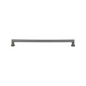 Top Knobs [TK3156AG] Die Cast Zinc Cabinet Pull Handle - Morris Series - Oversized - Ash Gray Finish - 12" C/C - 12 3/4" L