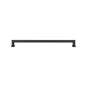 Top Knobs [TK3156BLK] Die Cast Zinc Cabinet Pull Handle - Morris Series - Oversized - Flat Black Finish - 12" C/C - 12 3/4" L