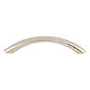 Top Knobs [M1330] Die Cast Zinc Cabinet Pull Handle - Bow Series - Standard Size - Polished Nickel Finish - 3 3/4" C/C - 4 9/16" L
