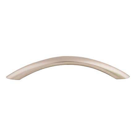 Top Knobs [M381] Die Cast Zinc Cabinet Pull Handle - Bow Series - Oversized - Brushed Satin Nickel Finish - 5 1/16" C/C - 6" L