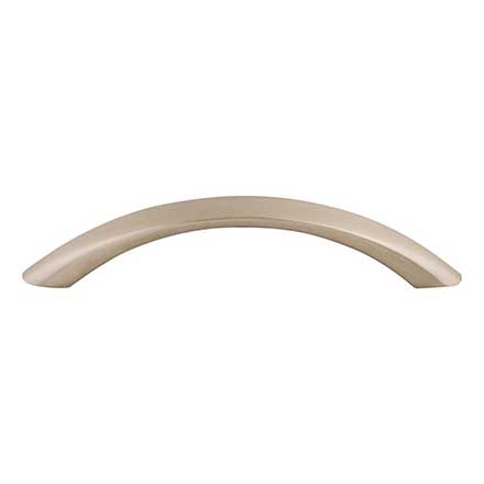 Top Knobs [M384] Die Cast Zinc Cabinet Pull Handle - Bow Series - Standard Size - Brushed Satin Nickel Finish - 3 3/4" C/C - 4 9/16" L