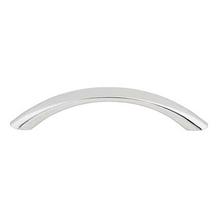 Top Knobs [M385] Die Cast Zinc Cabinet Pull Handle - Bow Series - Standard Size - Polished Chrome Finish - 3 3/4" C/C - 4 9/16" L