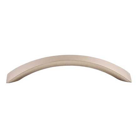 Top Knobs [M1146] Die Cast Zinc Cabinet Pull Handle - Crescent Flair Series - Oversized - Brushed Satin Nickel Finish - 5 1/16" C/C - 6 1/8" L