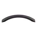 Top Knobs [M1147] Die Cast Zinc Cabinet Pull Handle - Crescent Flair Series - Oversized - Flat Black Finish - 5 1/16" C/C - 6 1/8" L