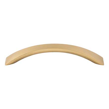 Top Knobs [M1578] Die Cast Zinc Cabinet Pull Handle - Crescent Flair Series - Oversized - Honey Bronze Finish - 5 1/16" C/C - 6 1/8" L