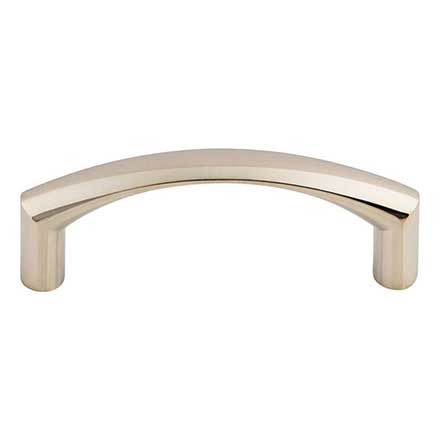 Top Knobs [M1704] Die Cast Zinc Cabinet Pull Handle - Griggs Series - Standard Size - Polished Nickel Finish - 3" C/C - 3 3/8" L