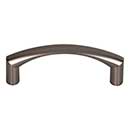 Top Knobs [M2176] Die Cast Zinc Cabinet Pull Handle - Griggs Series - Standard Size - Ash Gray Finish - 3&quot; C/C - 3 3/8&quot; L