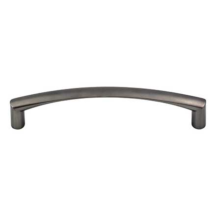 Top Knobs [M2198] Die Cast Zinc Cabinet Pull Handle - Griggs Series - Oversized - Ash Gray Finish - 5 1/16&quot; C/C - 5 7/16&quot; L