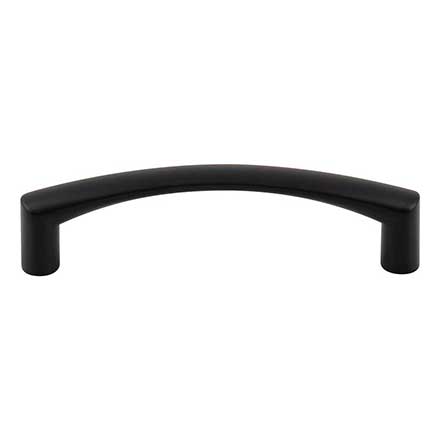 Top Knobs [TK3390BLK] Die Cast Zinc Cabinet Pull Handle - Griggs Series - Standard Size - Flat Black Finish - 3 3/4" C/C - 4 1/4" L