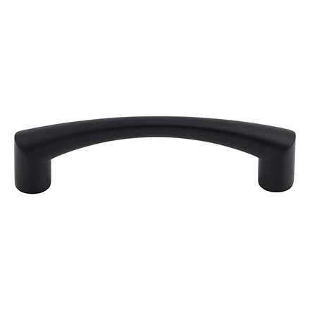 Top Knobs [M1129] Die Cast Zinc Cabinet Pull Handle - Hidra Series - Standard Size - Flat Black Finish - 3 3/4" C/C - 4 3/8" L