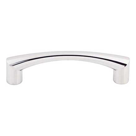 Top Knobs [M1130] Die Cast Zinc Cabinet Pull Handle - Hidra Series - Standard Size - Polished Chrome Finish - 3 3/4" C/C - 4 3/8" L