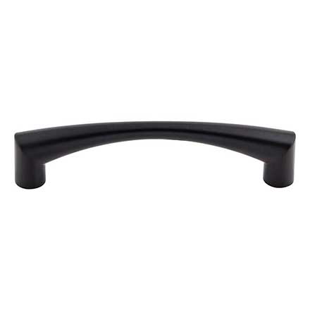 Top Knobs [M1132] Die Cast Zinc Cabinet Pull Handle - Hidra Series - Oversized - Flat Black Finish - 5 1/16" C/C - 5 11/16" L