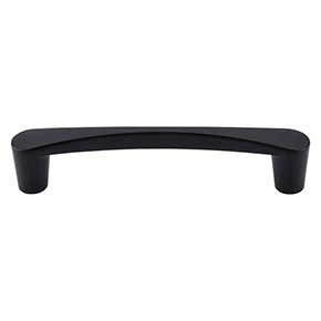 Top Knobs [M1180] Die Cast Zinc Cabinet Pull Handle - Infinity Series - Oversized - Flat Black Finish - 5 1/16" C/C - 6" L