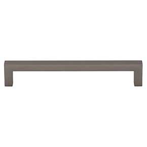Top Knobs [M2154] Die Cast Zinc Cabinet Pull Handle - Square Bar Pull Series - Oversized - Ash Gray Finish - 6 5/16" C/C - 6 3/4" L