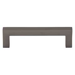 Top Knobs [M2158] Die Cast Zinc Cabinet Pull Handle - Square Bar Pull Series - Standard Size - Ash Gray Finish - 3 3/4&quot; C/C - 4 3/16&quot; L