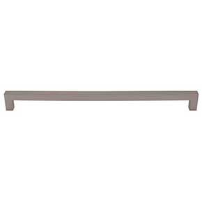 Top Knobs [M2178] Die Cast Zinc Cabinet Pull Handle - Square Bar Pull Series - Oversized - Ash Gray Finish - 12" C/C - 12 1/2" L