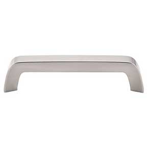 Top Knobs [M1173] Die Cast Zinc Cabinet Pull Handle - Tapered Bar Series - Oversized - Brushed Satin Nickel Finish - 5 1/16" C/C - 5 1/2" L