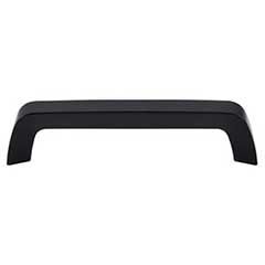 Top Knobs [M1174] Die Cast Zinc Cabinet Pull Handle - Tapered Bar Series - Oversized - Flat Black Finish - 5 1/16&quot; C/C - 5 1/2&quot; L