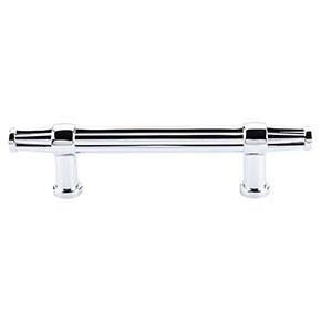 Top Knobs [TK197PC] Die Cast Zinc Cabinet Pull Handle - Luxor Series - Standard Size - Polished Chrome Finish - 3 3/4" C/C - 6" L