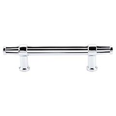 Top Knobs [TK197PC] Die Cast Zinc Cabinet Pull Handle - Luxor Series - Standard Size - Polished Chrome Finish - 3 3/4&quot; C/C - 6&quot; L