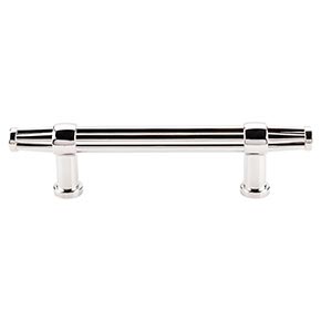 Top Knobs [TK197PN] Die Cast Zinc Cabinet Pull Handle - Luxor Series - Standard Size - Polished Nickel Finish - 3 3/4" C/C - 6" L