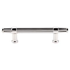 Top Knobs [TK197PN] Die Cast Zinc Cabinet Pull Handle - Luxor Series - Standard Size - Polished Nickel Finish - 3 3/4" C/C - 6" L