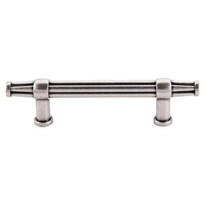 Top Knobs [TK197PTA] Die Cast Zinc Cabinet Pull Handle - Luxor Series - Standard Size - Pewter Antique Finish - 3 3/4" C/C - 6" L