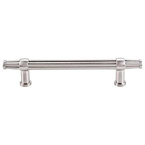 Top Knobs [TK198BSN] Die Cast Zinc Cabinet Pull Handle - Luxor Series - Oversized - Brushed Satin Nickel Finish - 5" C/C - 7 1/4" L