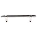 Top Knobs [TK198PN] Die Cast Zinc Cabinet Pull Handle - Luxor Series - Oversized - Polished Nickel Finish - 5" C/C - 7 1/4" L