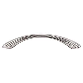 Top Knobs [TK213BSN] Die Cast Zinc Cabinet Pull Handle - Sydney Harbour Series - Oversized - Brushed Satin Nickel Finish - 5" C/C - 7" L