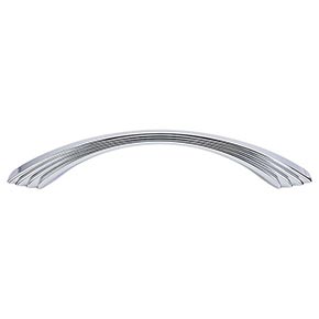 Top Knobs [TK213PC] Die Cast Zinc Cabinet Pull Handle - Sydney Harbour Series - Oversized - Polished Chrome Finish - 5" C/C - 7" L