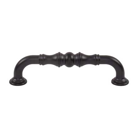 Top Knobs [TK3432BLK] Die Cast Zinc Cabinet Pull Handle - Bayridge Series - Standard Size - Flat Black Finish - 5 1/16" C/C - 5 5/16" L