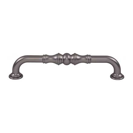 Top Knobs [TK3433AG] Die Cast Zinc Cabinet Pull Handle - Bayridge Series - Oversized - Ash Gray Finish - 6 5/16" C/C - 7 3/16" L