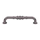 Top Knobs [TK3433AG] Die Cast Zinc Cabinet Pull Handle - Bayridge Series - Oversized - Ash Gray Finish - 6 5/16" C/C - 7 3/16" L