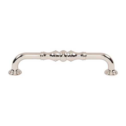 Top Knobs [TK3433PN] Die Cast Zinc Cabinet Pull Handle - Bayridge Series - Oversized - Polished Nickel Finish - 6 5/16" C/C - 7 3/16" L