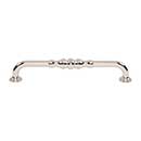 Top Knobs [TK3434PN] Die Cast Zinc Cabinet Pull Handle - Bayridge Series - Oversized - Polished Nickel Finish - 7 9/16" C/C - 8 7/16" L