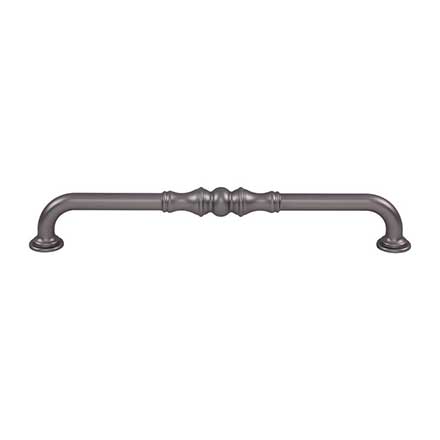 Top Knobs [TK3435AG] Die Cast Zinc Cabinet Pull Handle - Bayridge Series - Oversized - Ash Gray Finish - 8 13/16" C/C - 9 11/16" L