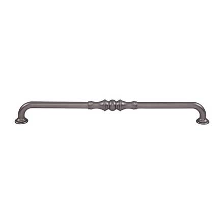 Top Knobs [TK3436AG] Die Cast Zinc Cabinet Pull Handle - Bayridge Series - Oversized - Ash Gray Finish - 12" C/C - 12 7/8" L